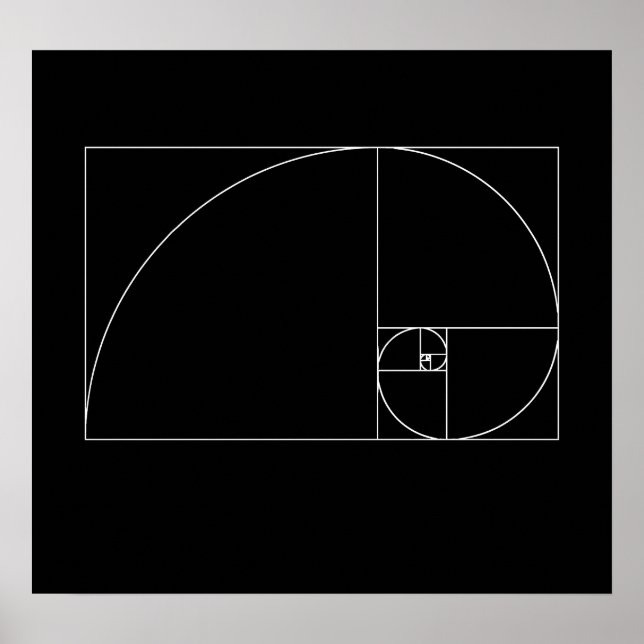 Poster Spiral de Fibonacci (Devant)