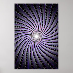 Poster Spirale Abstraite foncée :