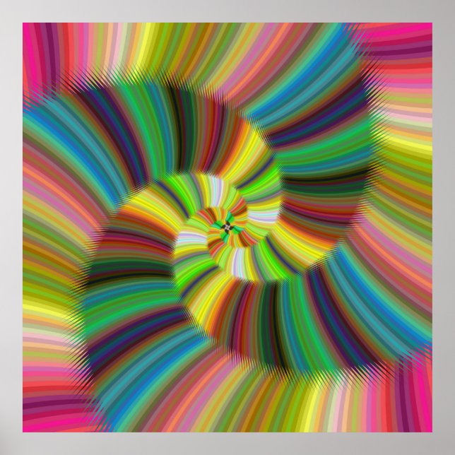 Poster spirale colorée (Devant)