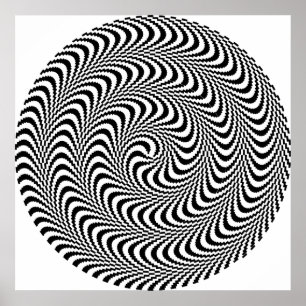 Poster Spirale de bloc optique colorable