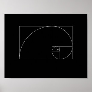 Poster Spirale de Fibonacci