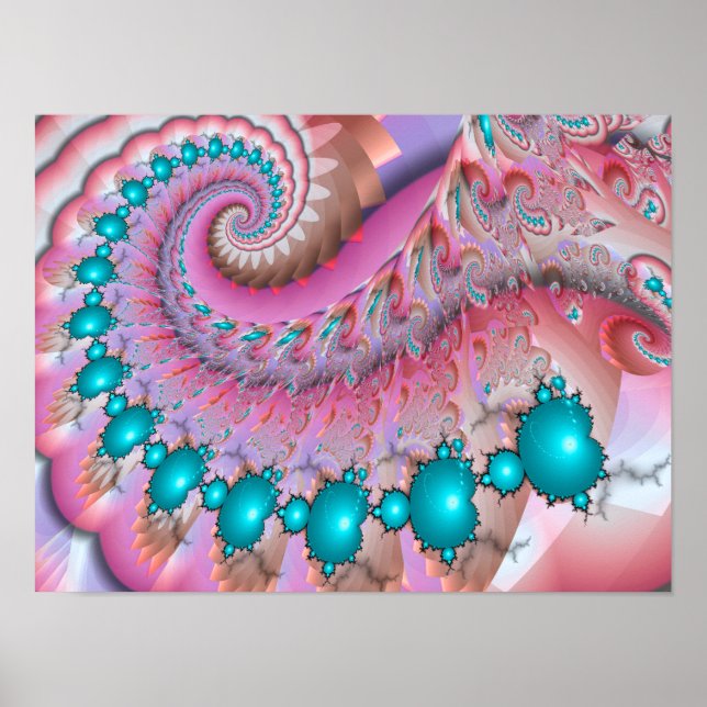Poster Spirale de Mandelbrot (Devant)