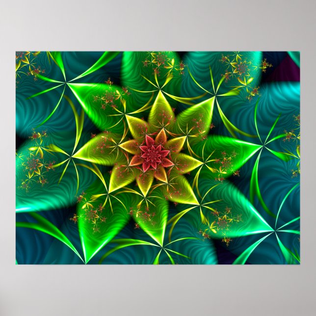 Poster Spirale de mer verte (Devant)