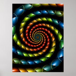Poster Spirale de peau de serpent