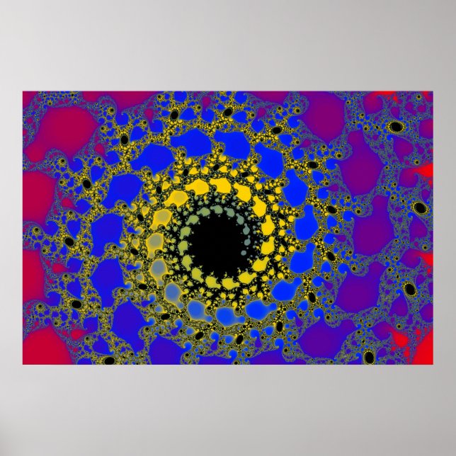 Poster spirale de trou noir (Devant)