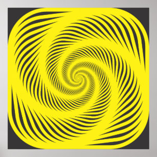 Poster Spirale hypnotique