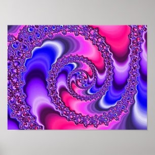 Poster Spirale violette