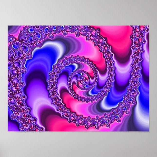 Poster Spirale violette (Devant)