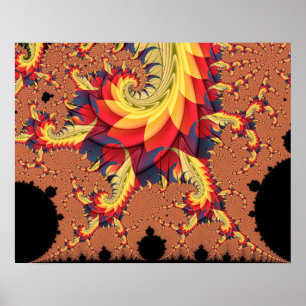Poster Spirales de Mandelbrot