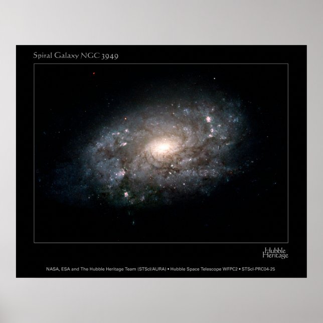 Poster SpiralGalaxy-NGC3949-2004-25 (Devant)