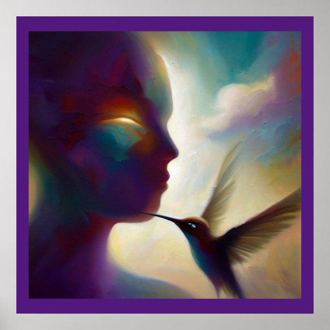 Poster Spirit Animal Hummingbird 1 (Devant)