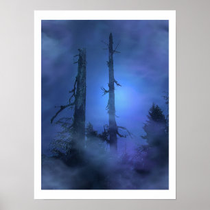 Poster "SPIRIT MIST" Forêt Bleue