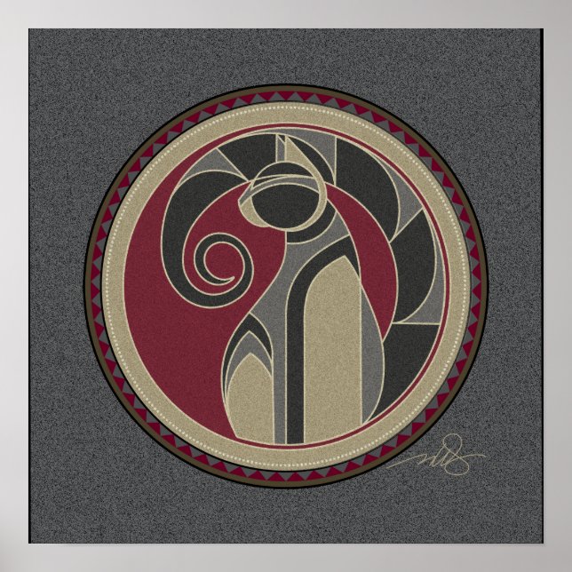 Poster Spirit Of Cat gris arrière - plan (Devant)