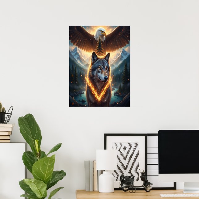 Poster Spirit of Fire and Sky (Bureau à domicile)