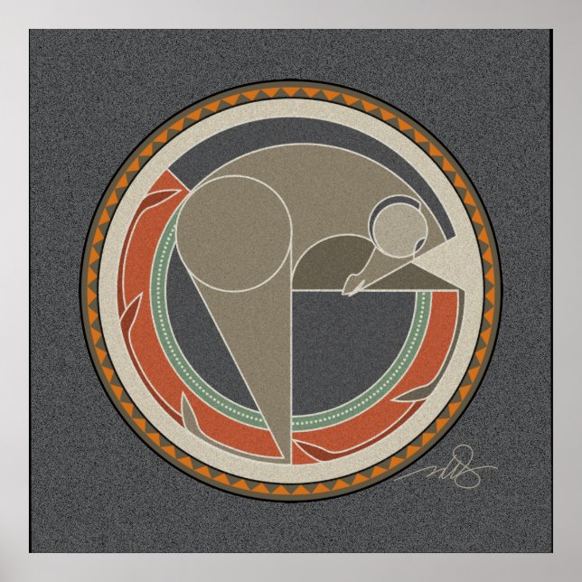 Poster Spirit Of Horse gris arrière - plan (Devant)