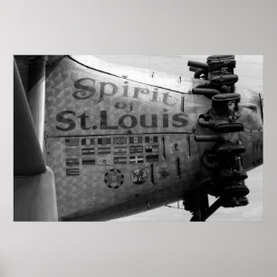 Poster Spirit of St. Louis B&W