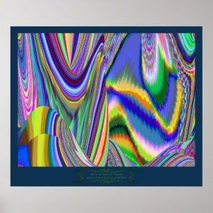 Poster Spirit of Summer Breeze Abstrait 3D Rainbowart