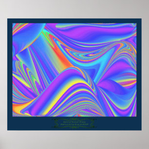 Poster Spirit of Summer Breeze Abstrait 3D Rainbowart