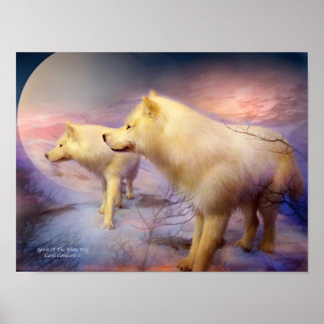 Poster Spirit Of The White Wolf Art Poster/Imprimer (Devant)