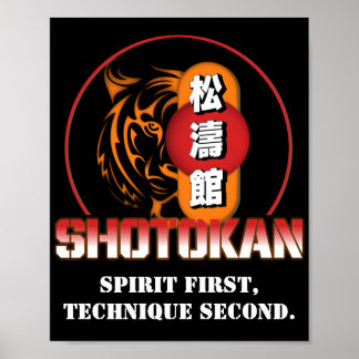 Poster Spirit Première Technique Seconde Tigre Shotokan