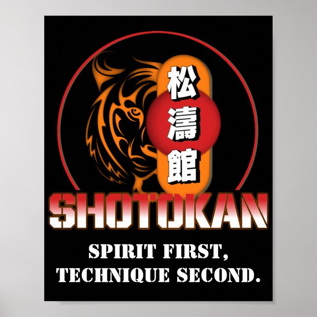 Poster Spirit Première Technique Seconde Tigre Shotokan (Devant)