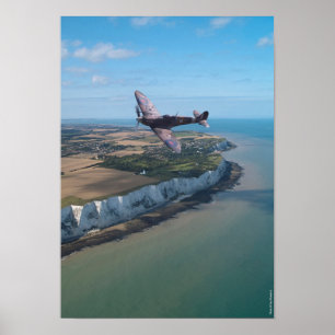 Poster Spitfire au-dessus de l'Angleterre