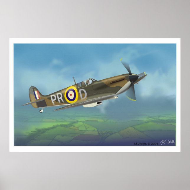 Poster Spitfire Fighter (Devant)