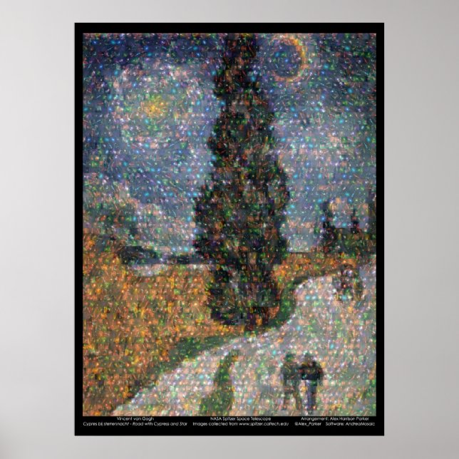Poster Spitzer Space Telescope / van Gogh (Devant)