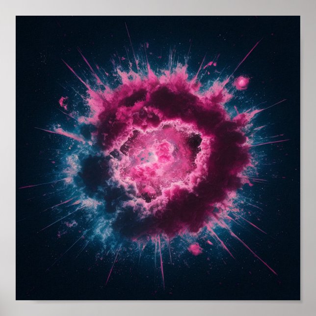 Poster Splash couleur (Devant)