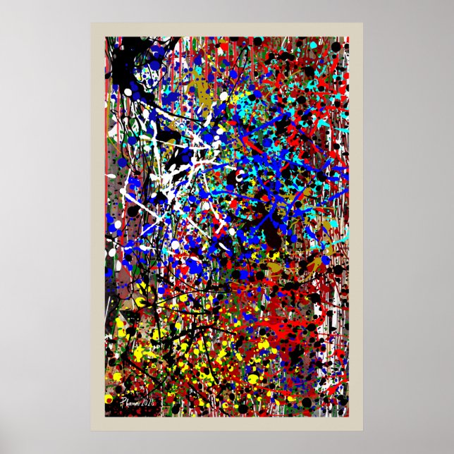 Poster Splat De Couleur (Devant)