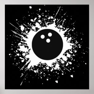 Poster splatz de bowling