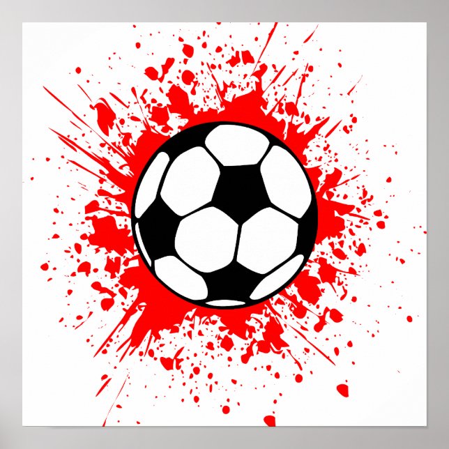 Poster splatz de football (Devant)
