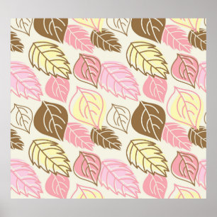 Poster Splendor d'automne : Motif sans feuille