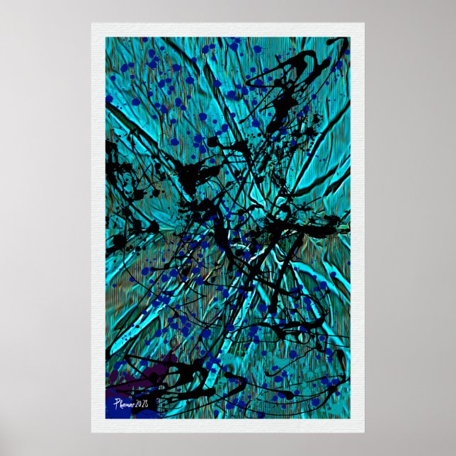 Poster Splissé Au-Dessus De Peinture (Devant)