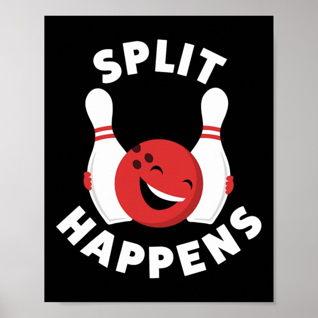 Poster Split Arrive Une Chemise De Bowling Drôle Pour Les (Devant)
