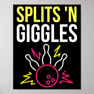 Poster Splits'n Giggles Team Shirt Strike In Styl