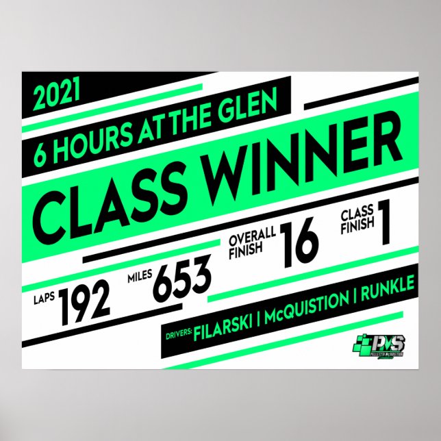 Poster SPM - 6 heures à l'affiche du gagnant Glen (Devant)