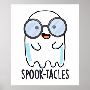 Poster Spook-tacles Blague drôle de fantôme 