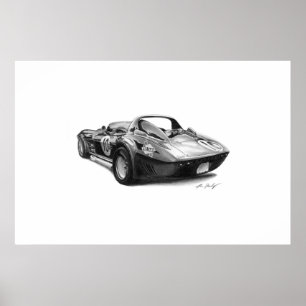 Poster Sport grand de Corvette