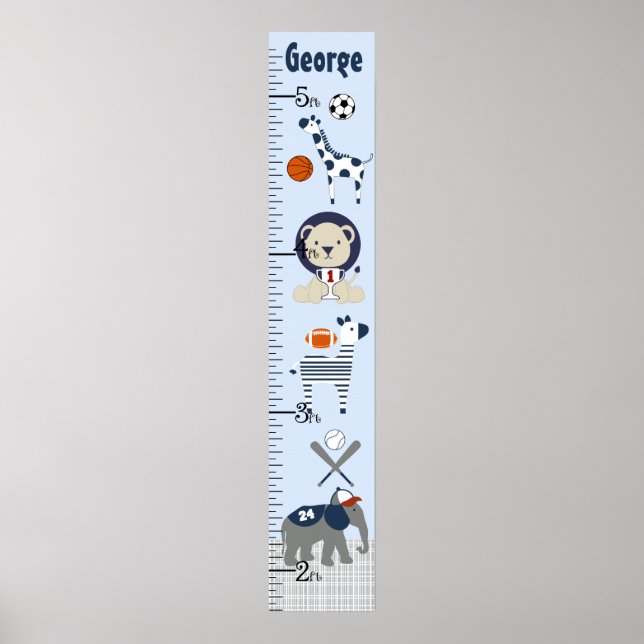 Poster Sports & Animaux Graphique de croissance Gardez à  (Devant)