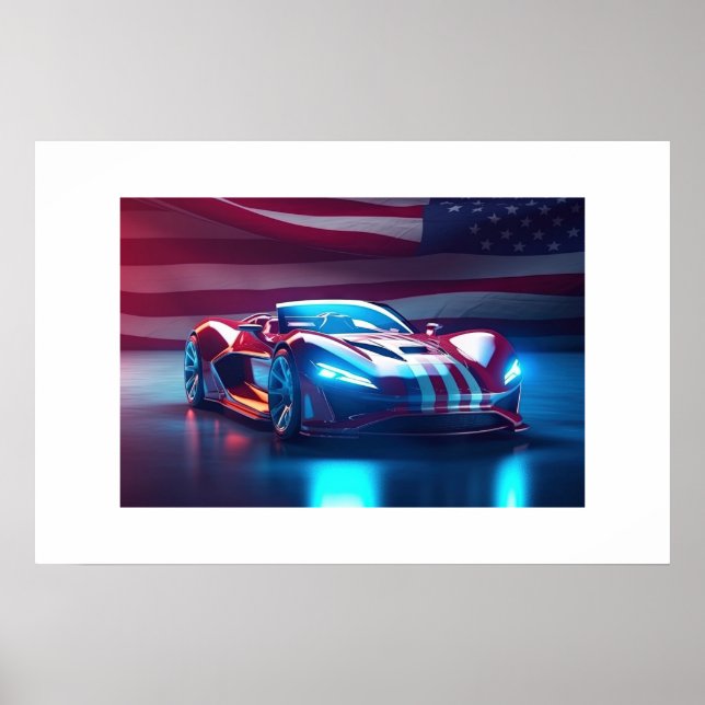 Poster Sports Car (Front)