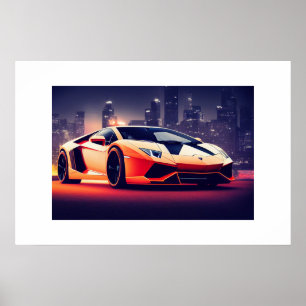 Poster Sports Car