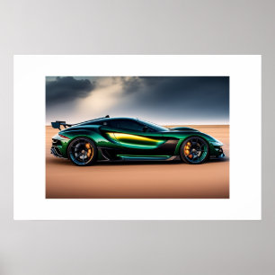 Poster Sports Car