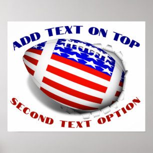 Poster Sports de football patriotique