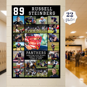 Poster Sports Senior Night Graduation 22 Photo Collage
