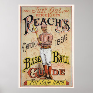 Poster Sports vintages Baseball, Reach's Guide Couverture