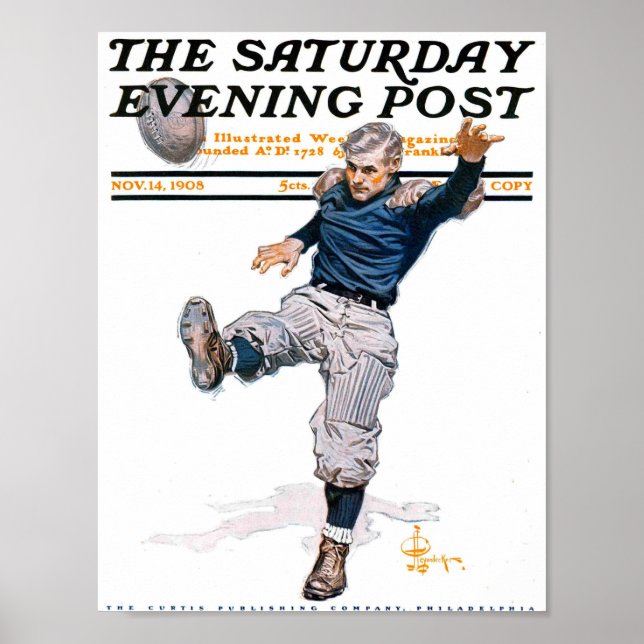 Poster Sports vintages Football américain (Devant)
