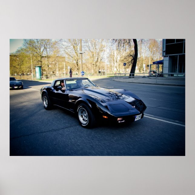 Poster Sportscar classique de la Corvette 1979 (Devant)