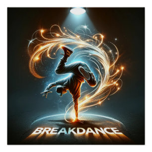 Poster "Spotlight Groove" - ​ ​ dansant sous les projecte