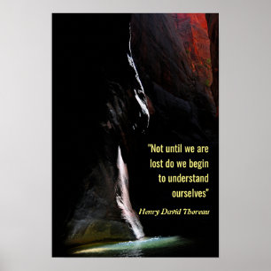 Poster Spotlight on the Water with Quote